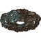 Ekena Millwork Orrington Medallion (Canopies up to 4 3/4"), 19 5/8"OD x 4 3/4"ID x 1 3/4"P, Bronze Blue Patina CM19ORBBS - alternate 4